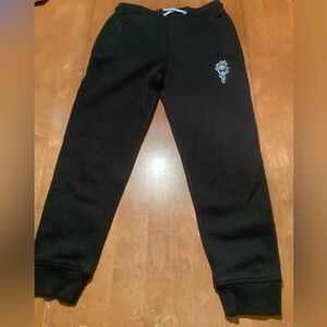 Kids Black Goat USA Sweatpants with Logo - size Youth Large